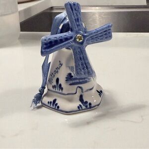 Delft Blue (Delftware) pottery from Holland Windmill